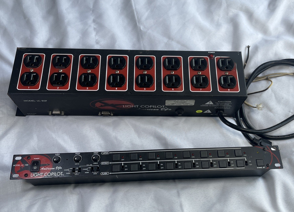 American DJ LC-8SP Light Copilot w/ LC-100 Controller Unit Powers On Read
